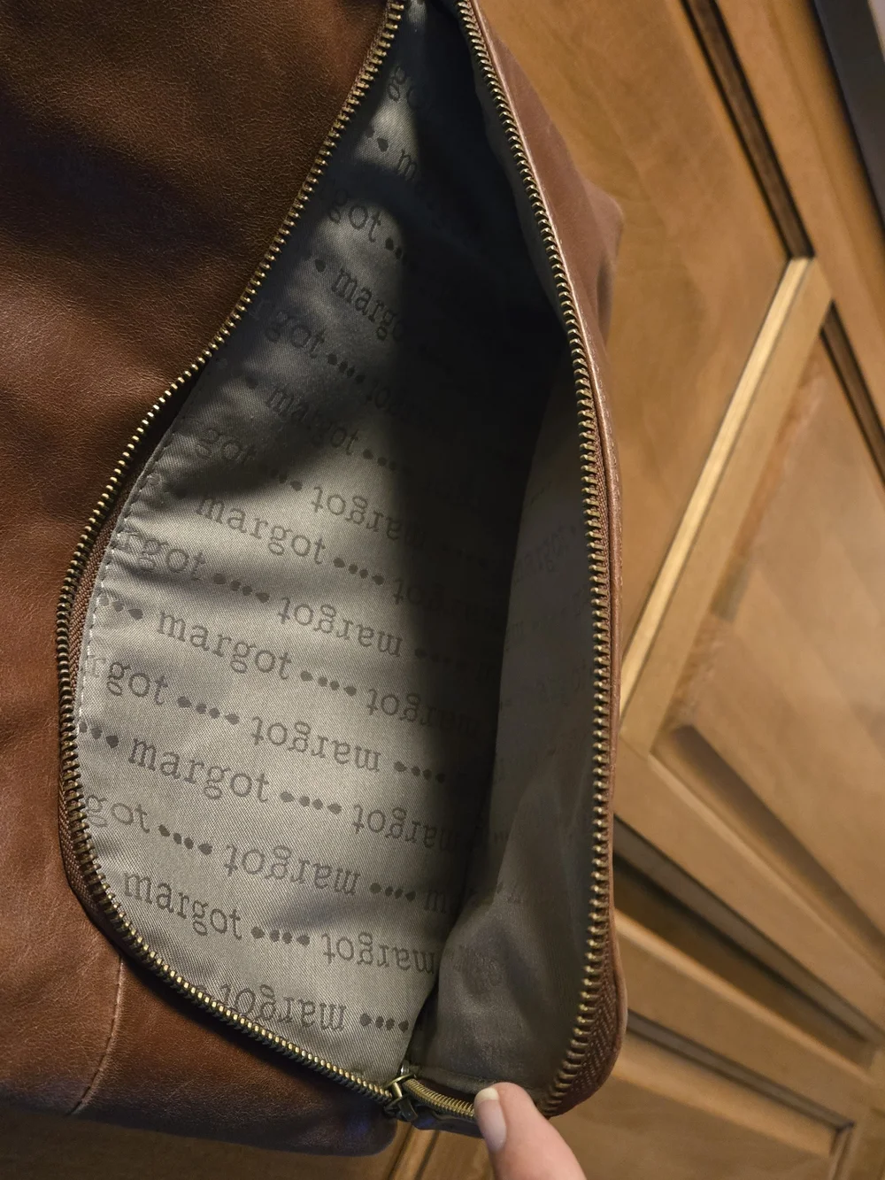 Margot Brown Leather Crossbody Bag